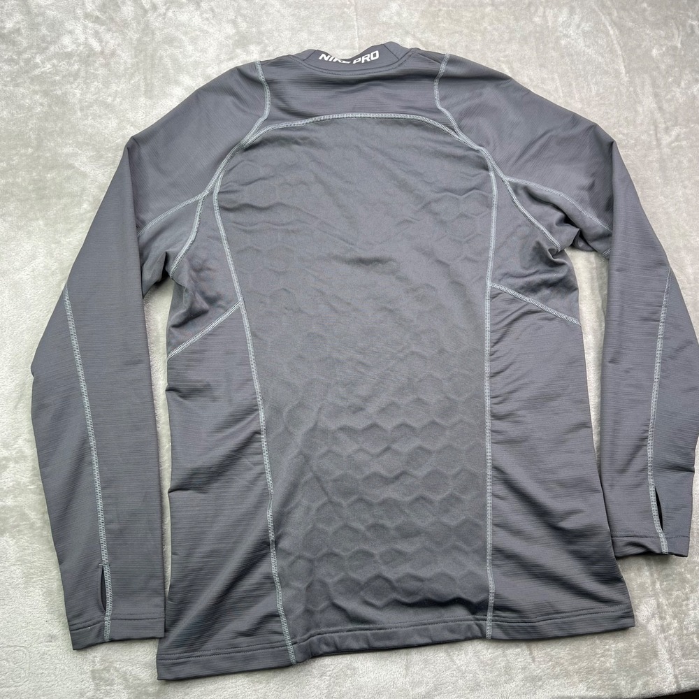 Nike Pro Hyperwarm Pullover Mens Large Gray Quart… - image 2